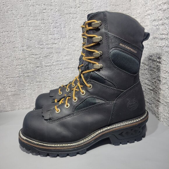 Georgia LTX Logger 9" Composite Toe Mens Size US 9M Waterproof Work Boot GB00619 - Picture 6 of 15